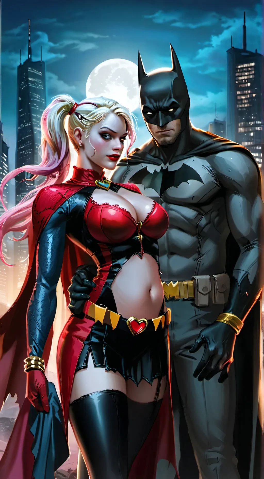 ai character: Harley Quinn background