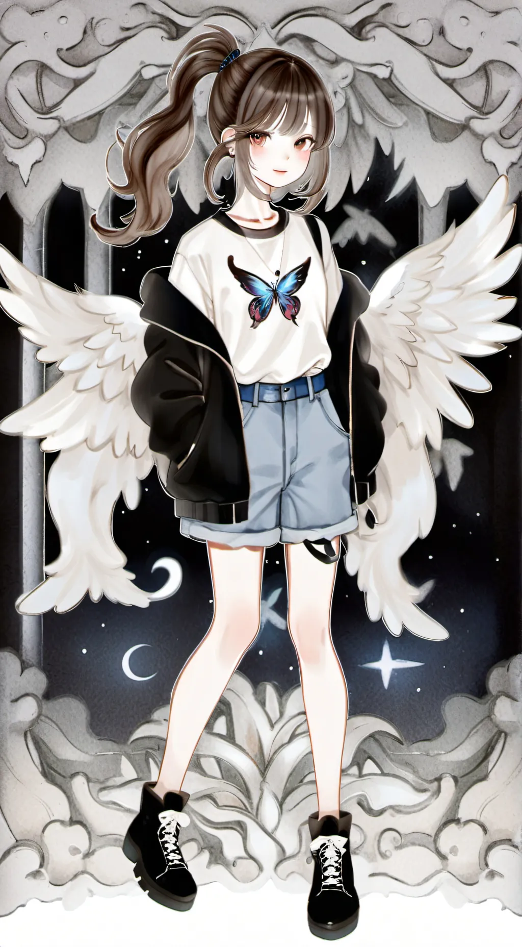 ai character: Raindrop background