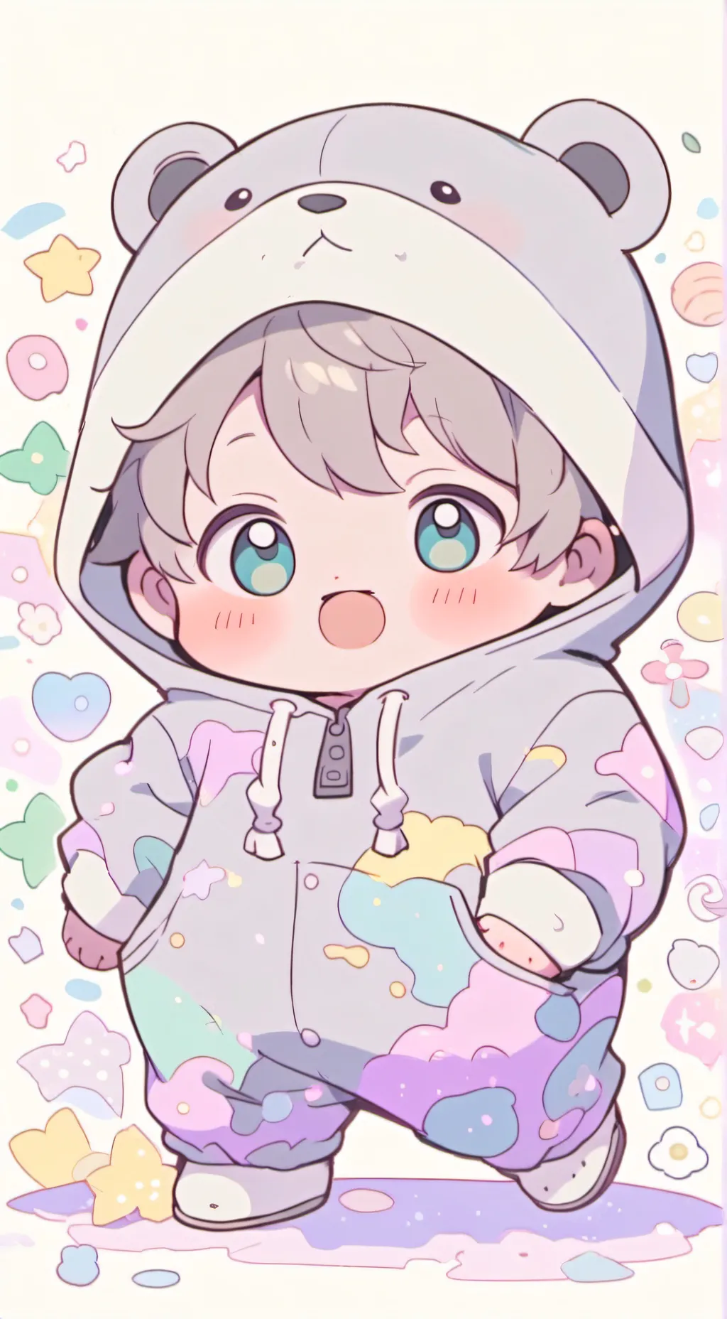 ai character: Dumpling  background