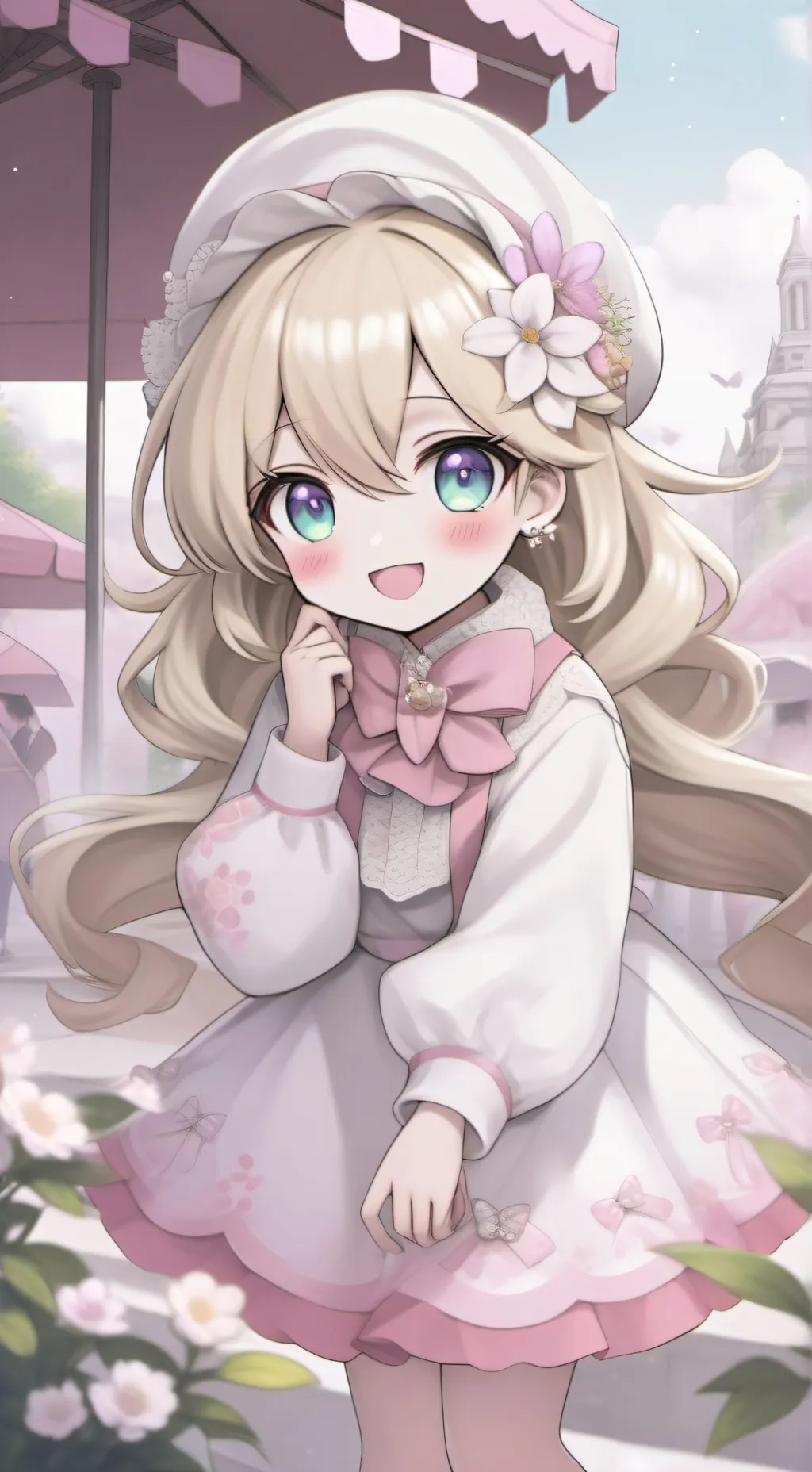 ai character: Gumi Angel kiss background