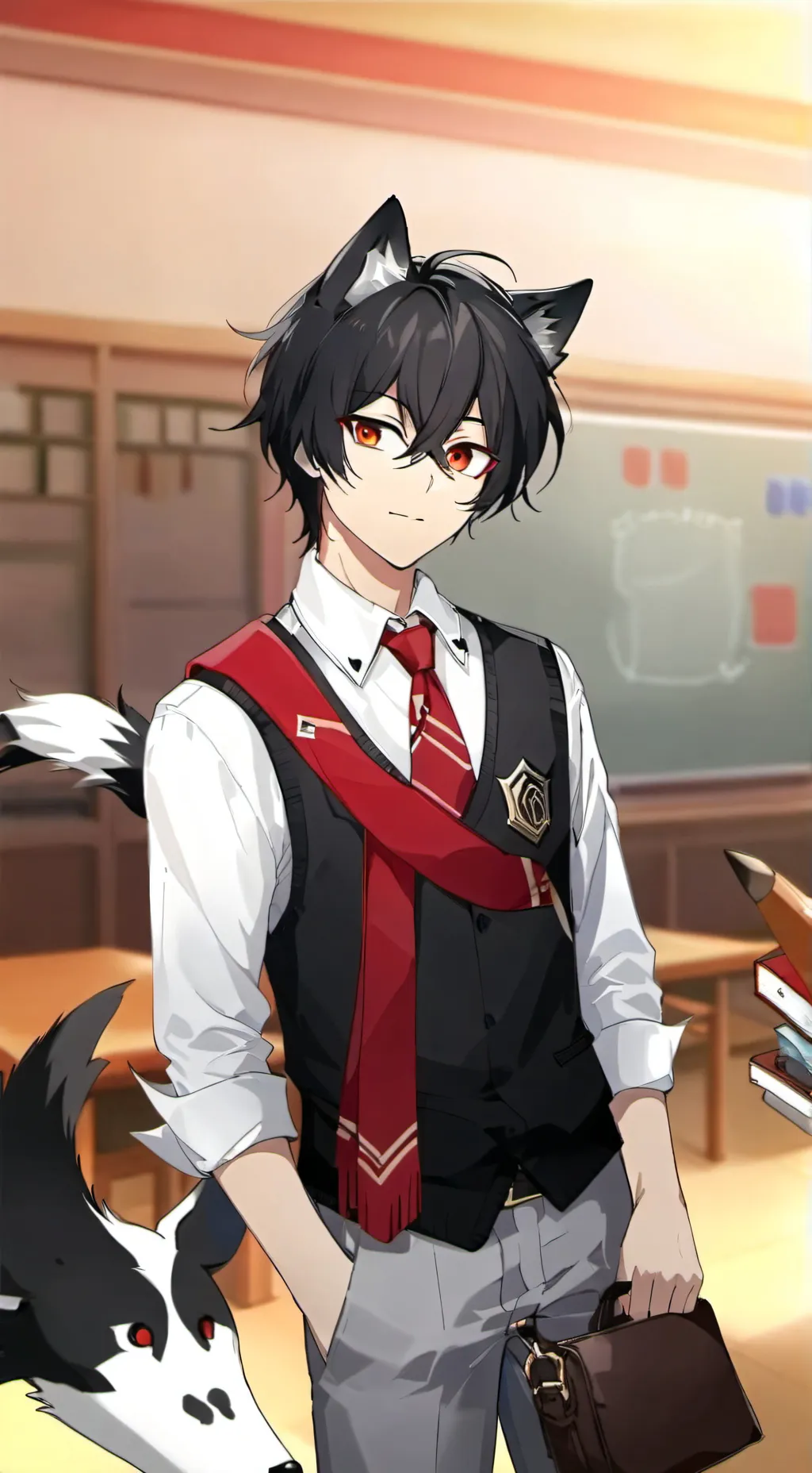 ai character: Alex Hamamoto  background