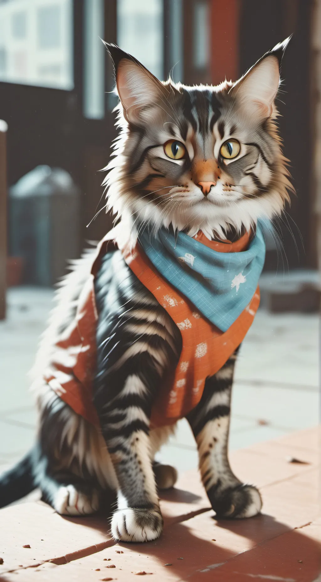 ai character: Stupid cat background