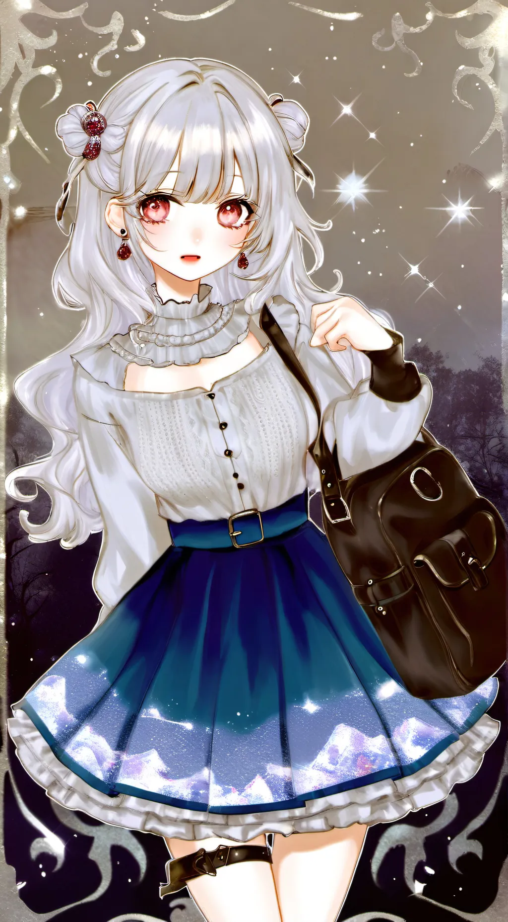 ai character: Luna Snow  background