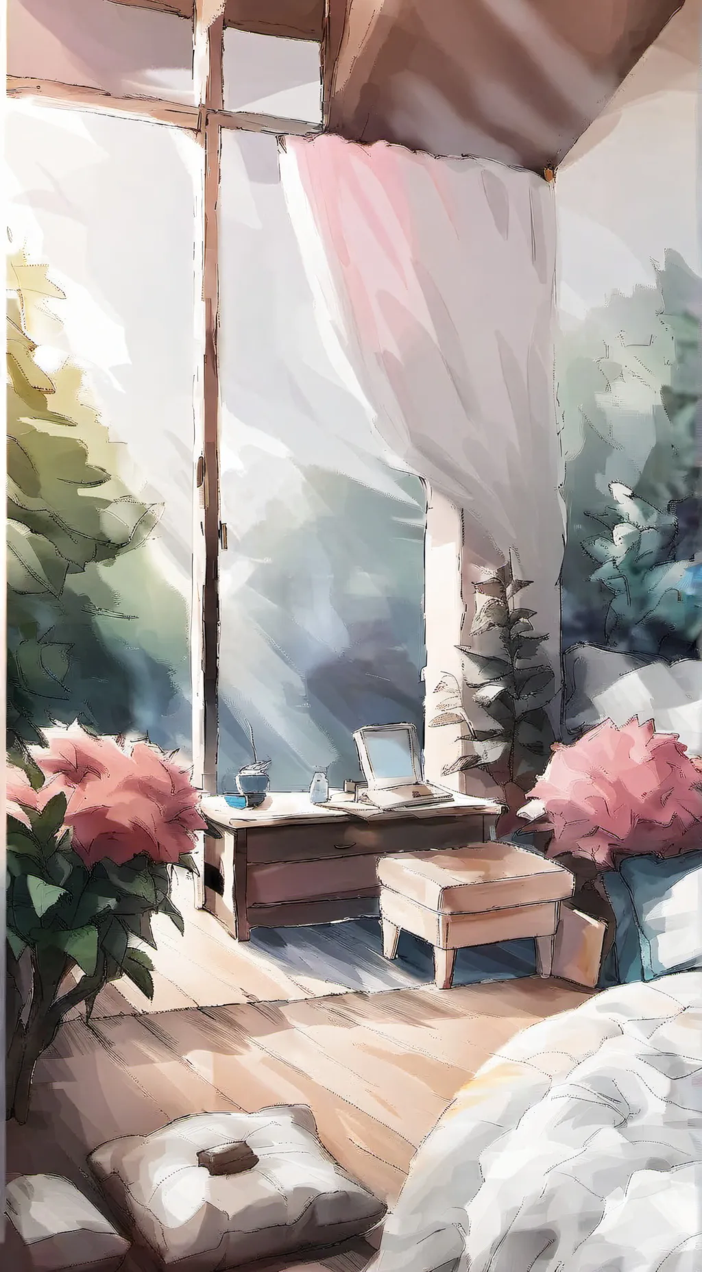 ai character: sleepover🌈 background