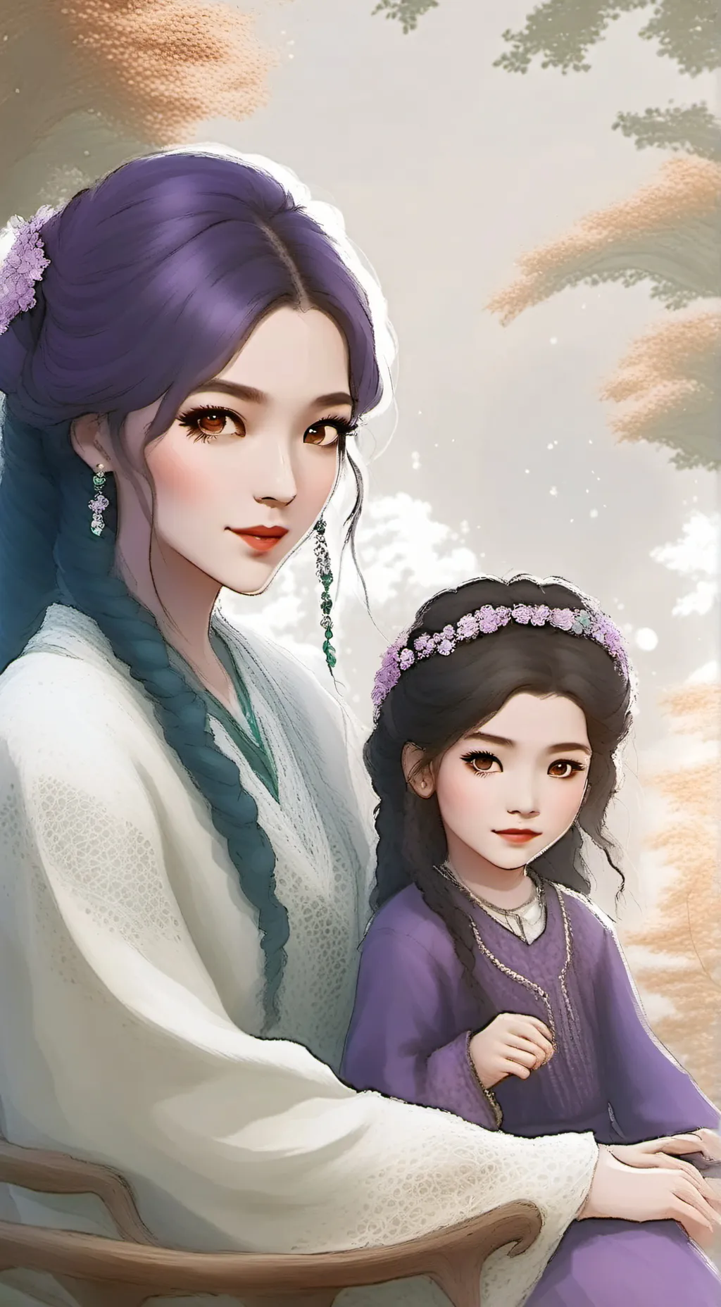 ai character: Rumi zoie  background