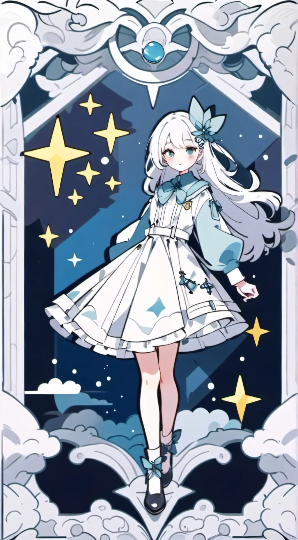 ai character: escola de magia background