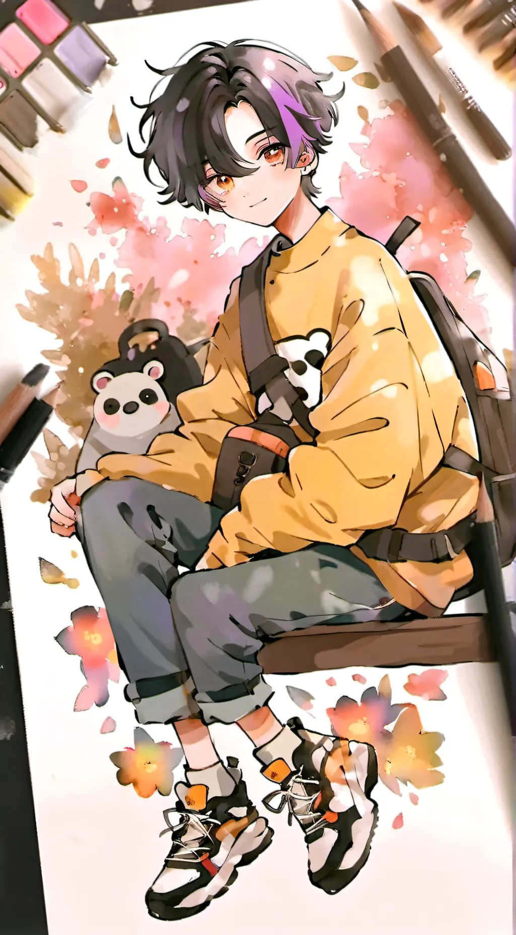 ai character: mystery saja background