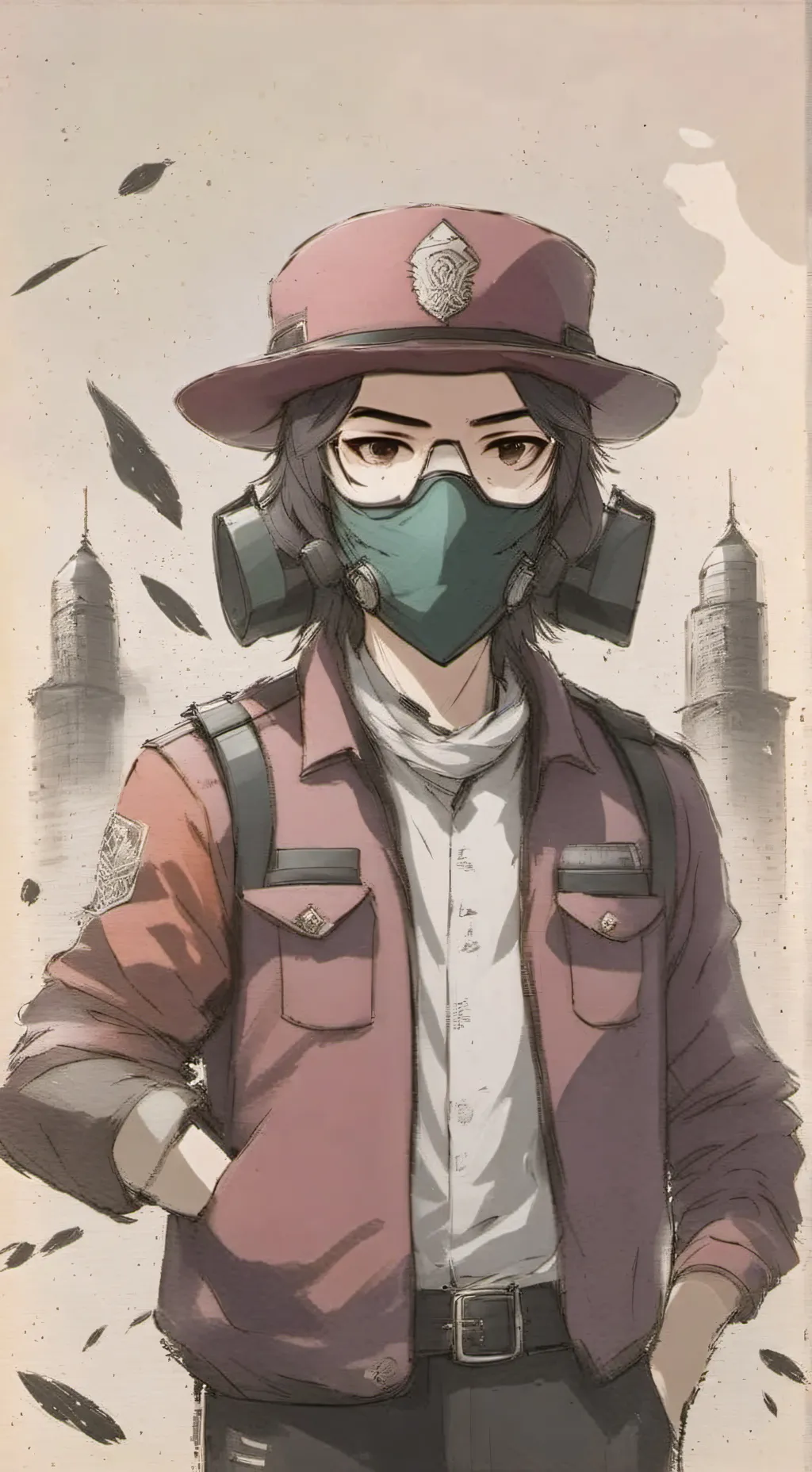 ai character: Squid game 2 and 3 background