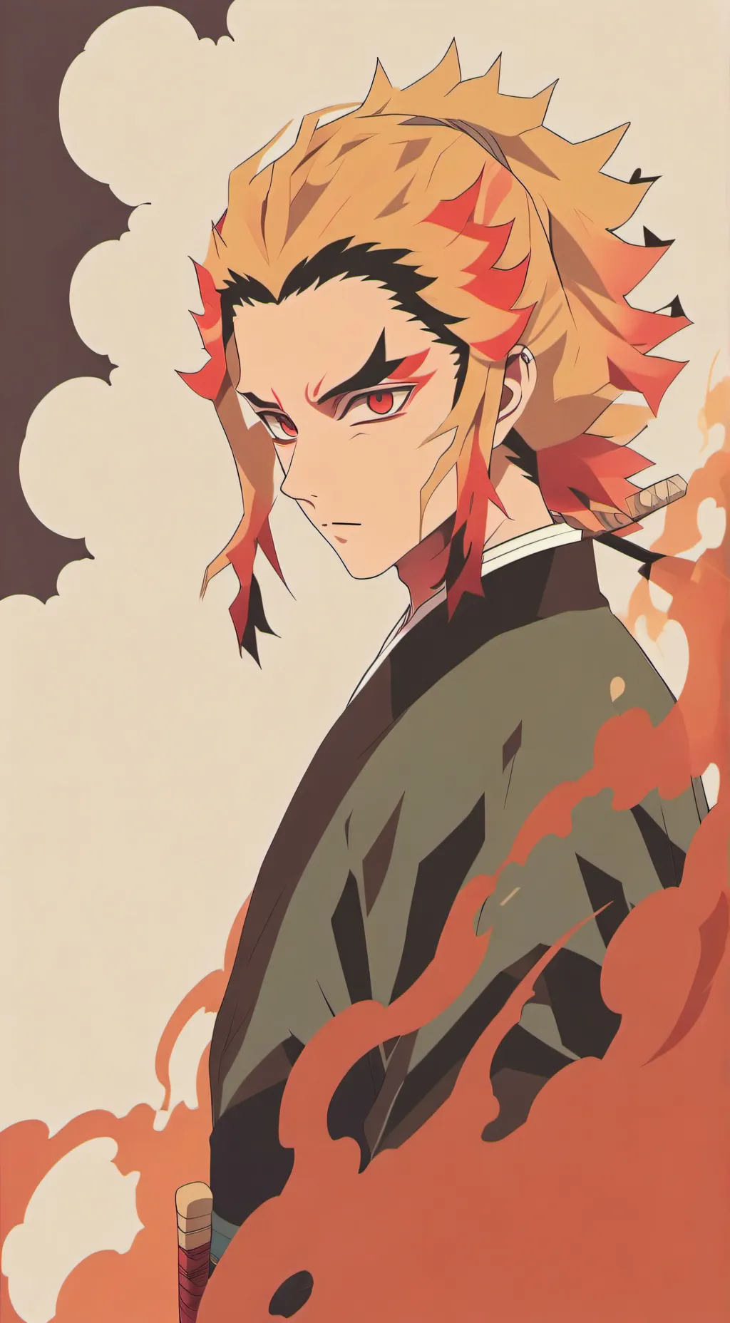 ai character: 🔥.•{Rengoku}•.🔥 background