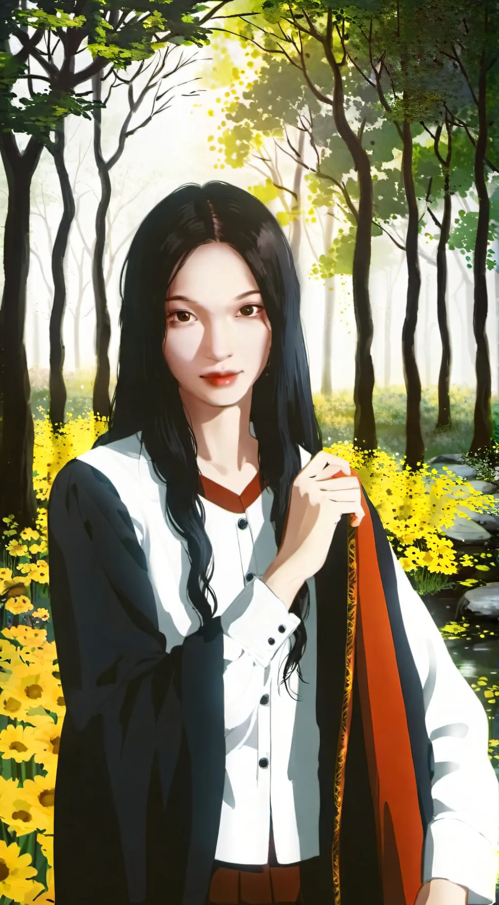 ai character: girl obsesse background