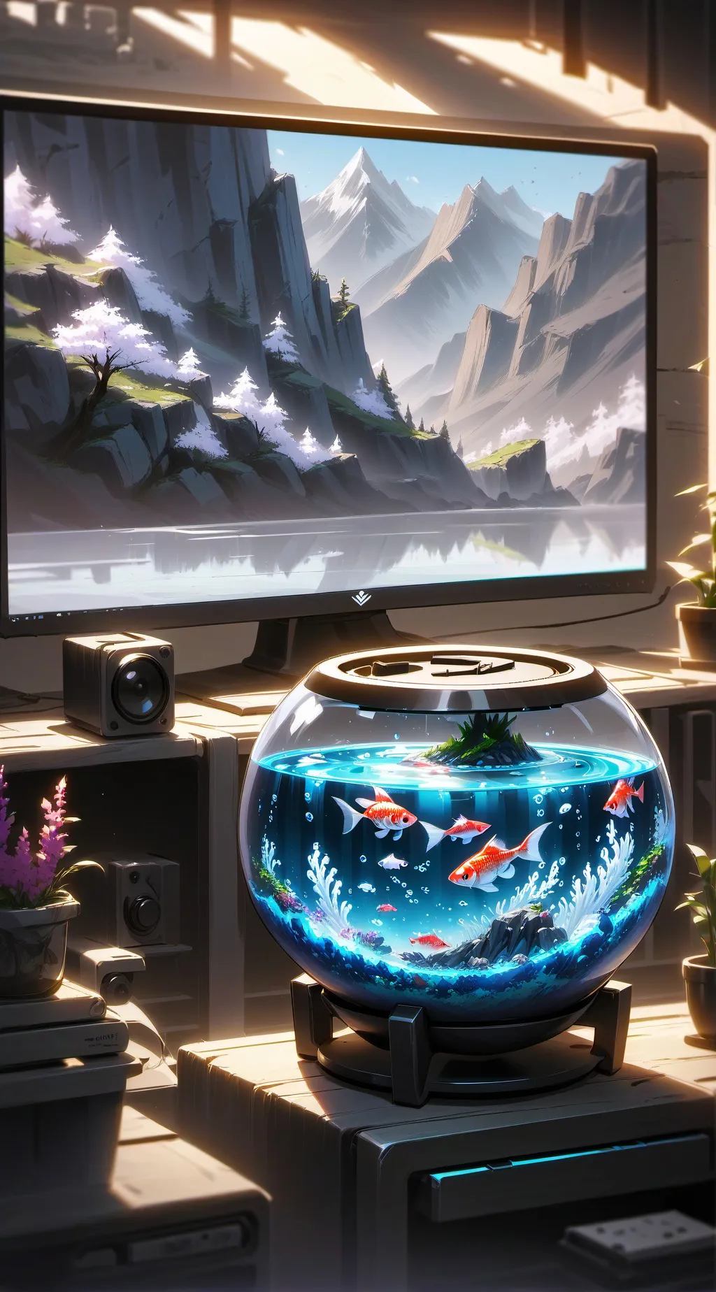 ai character: Zenich x Finn Dw background