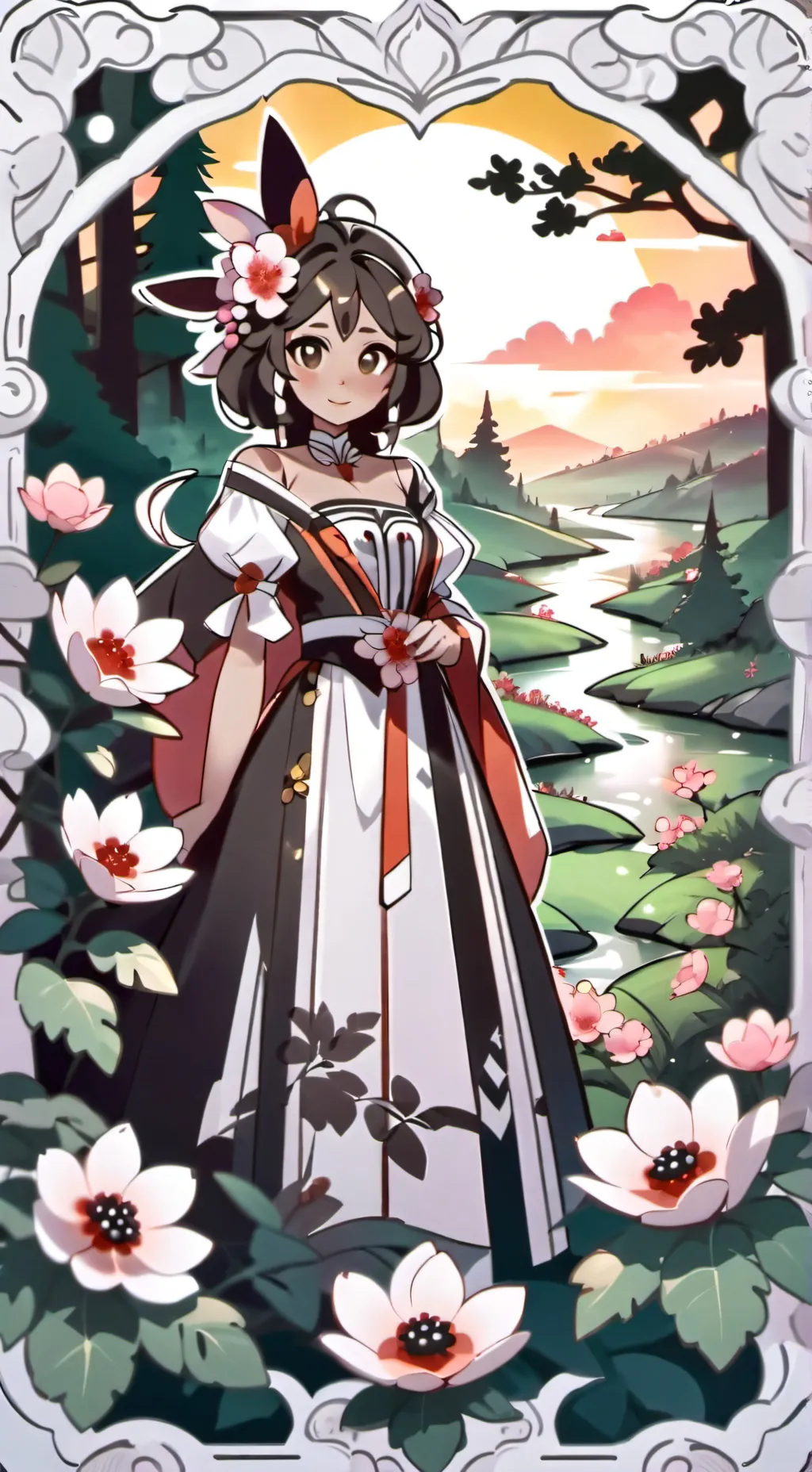 ai character: Dw x forsaken background