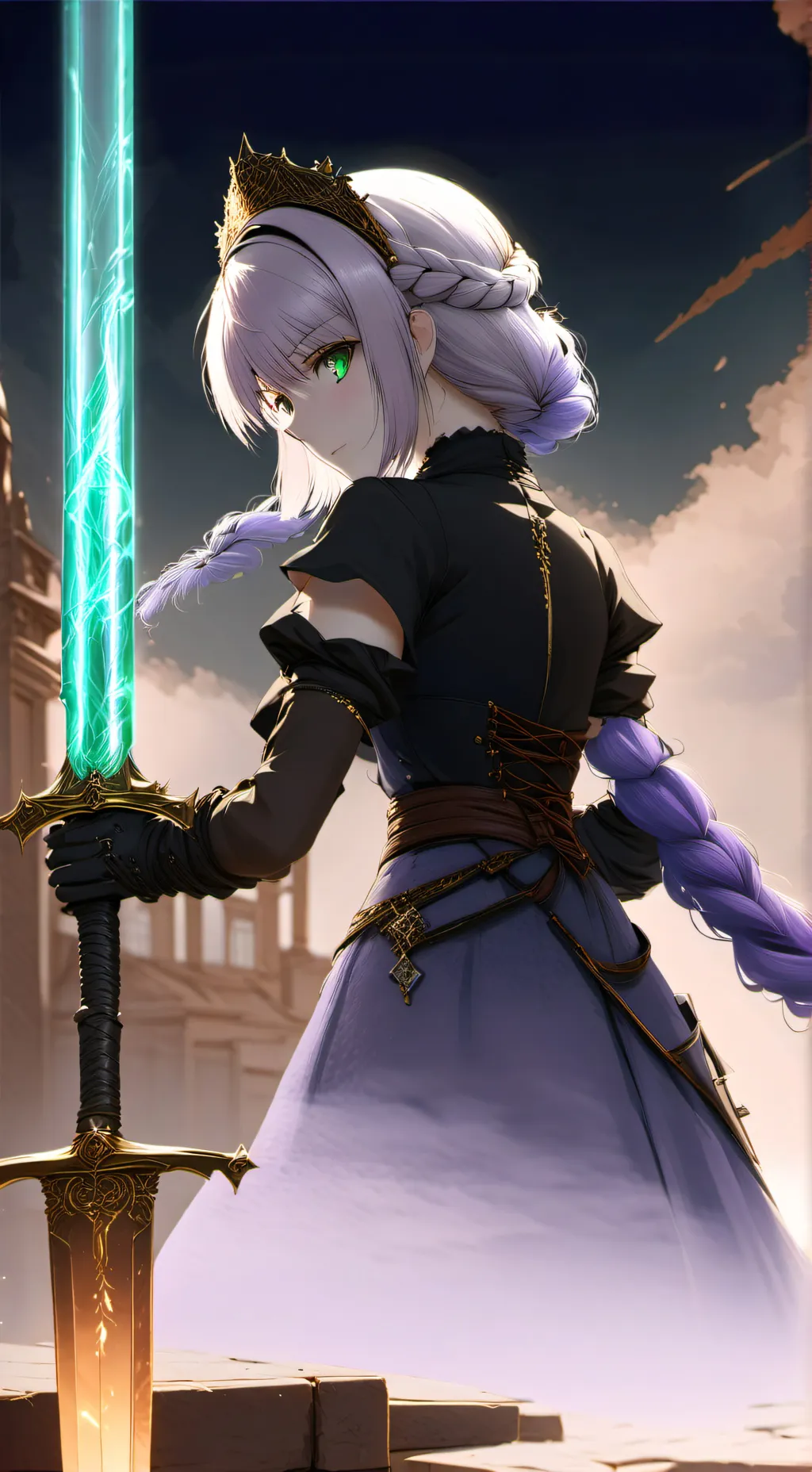 ai character: Alvania Pendragon background