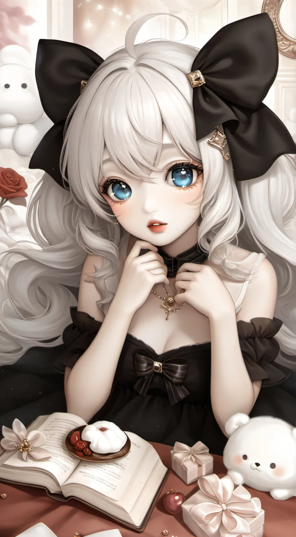 ai character: вика  background