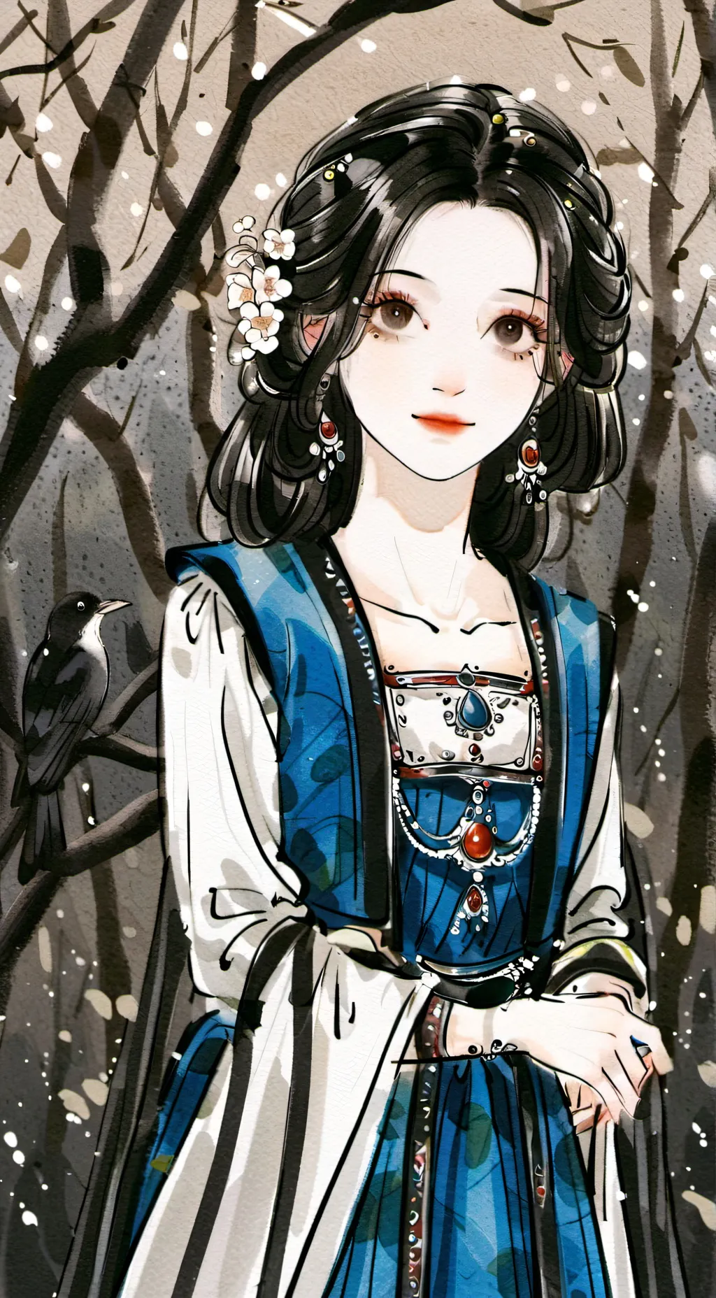 ai character: K-pop demon hunter background
