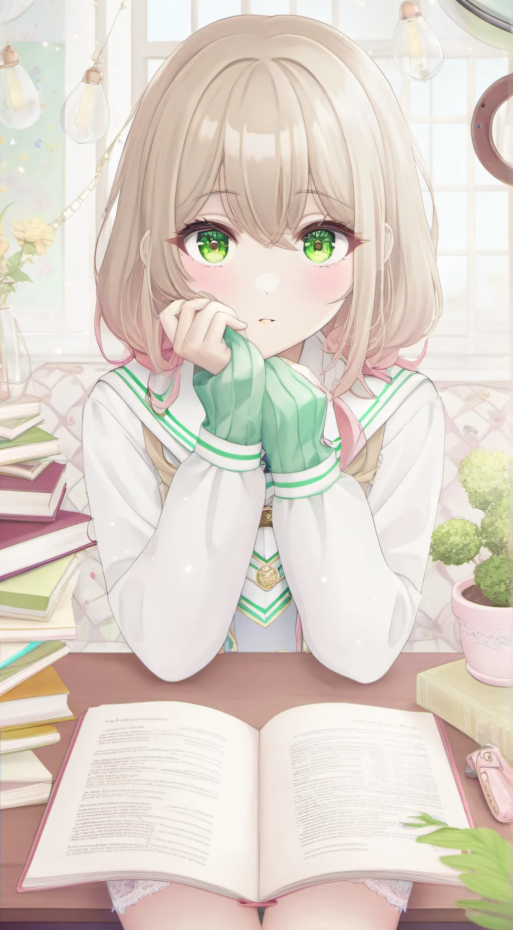 ai character: Melissa ♥️🤨 background