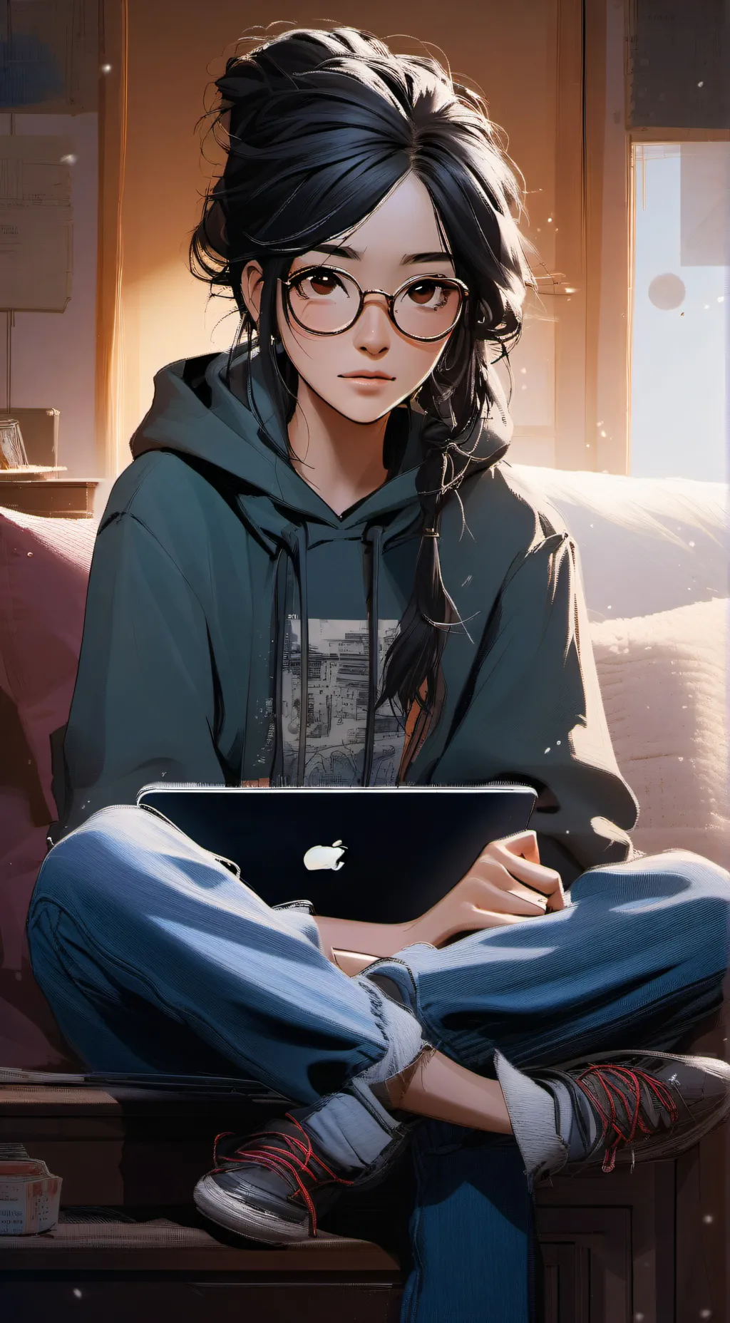 ai character: Lily  background