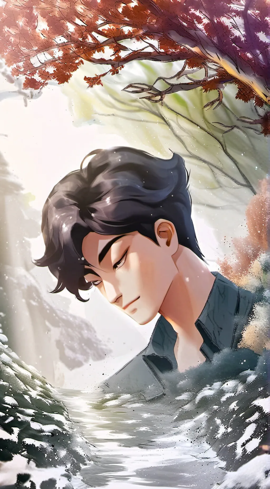 ai character: Jinu.  background