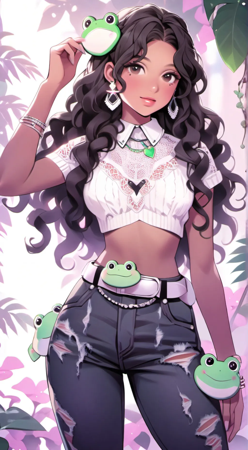 ai character: Saja girl new gen background