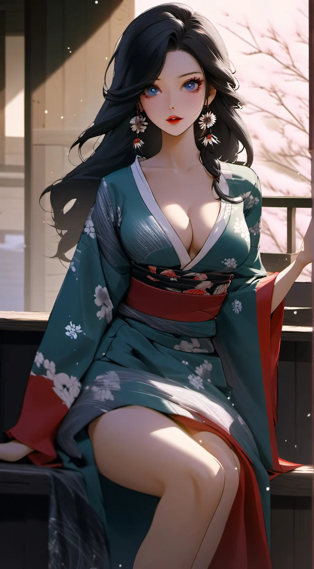 ai character: Yuki Snow background