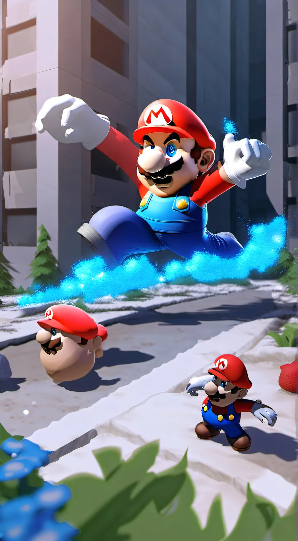 ai character: Mario background