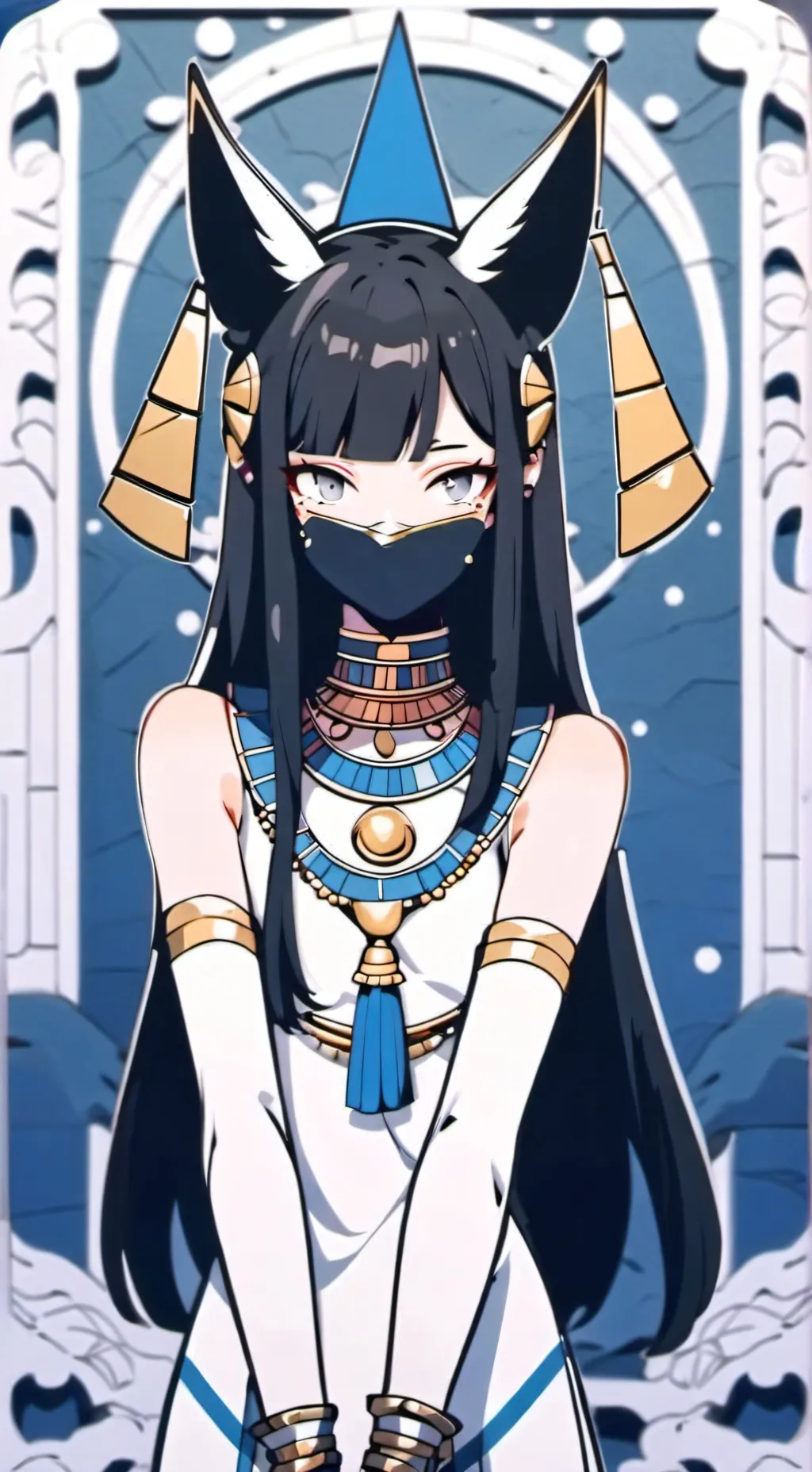 ai character: mha und du (Anubis background