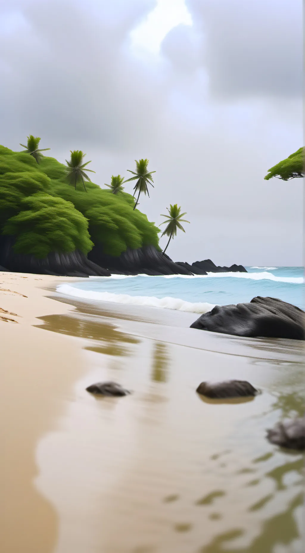 ai character: mha on a island background
