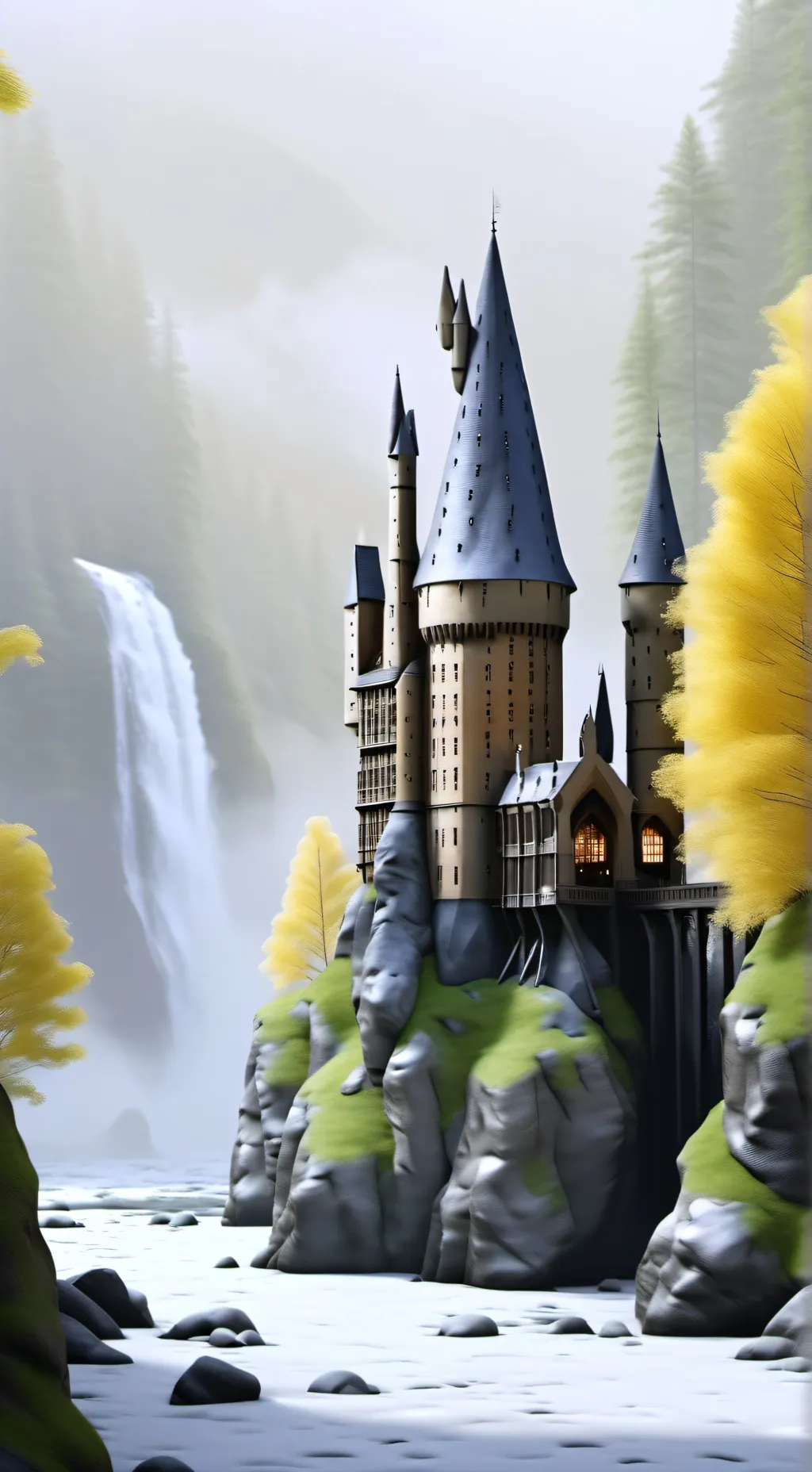 ai character: Hogwarts  background