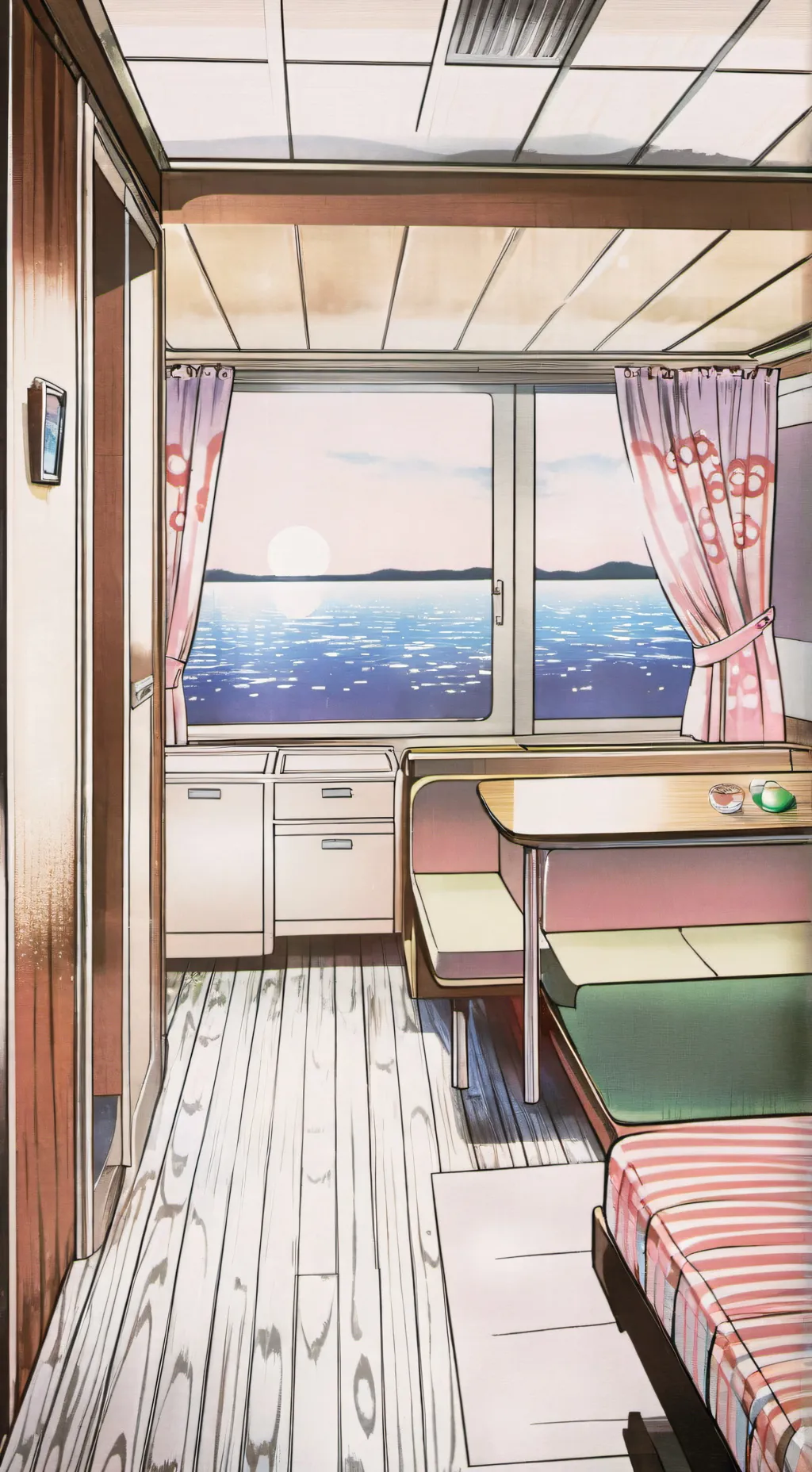ai character: Mha kidnapped sea background