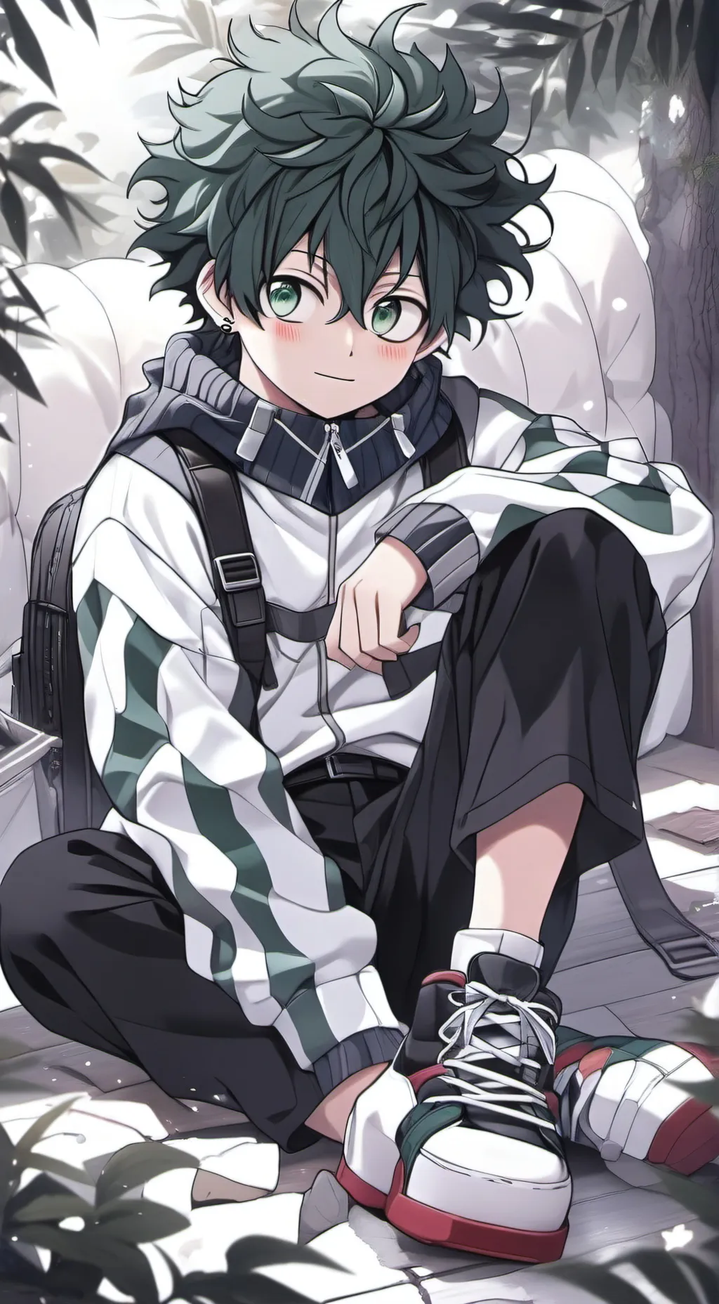 ai character: deku y Alex background