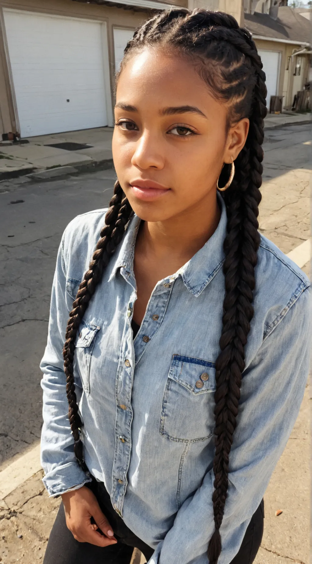 ai character: Dominique  background