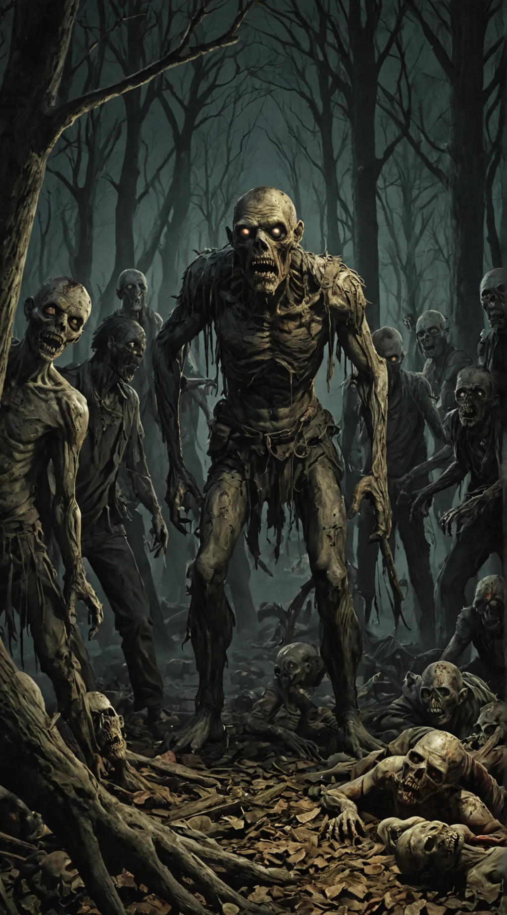 ai character: Hoard In the woods background
