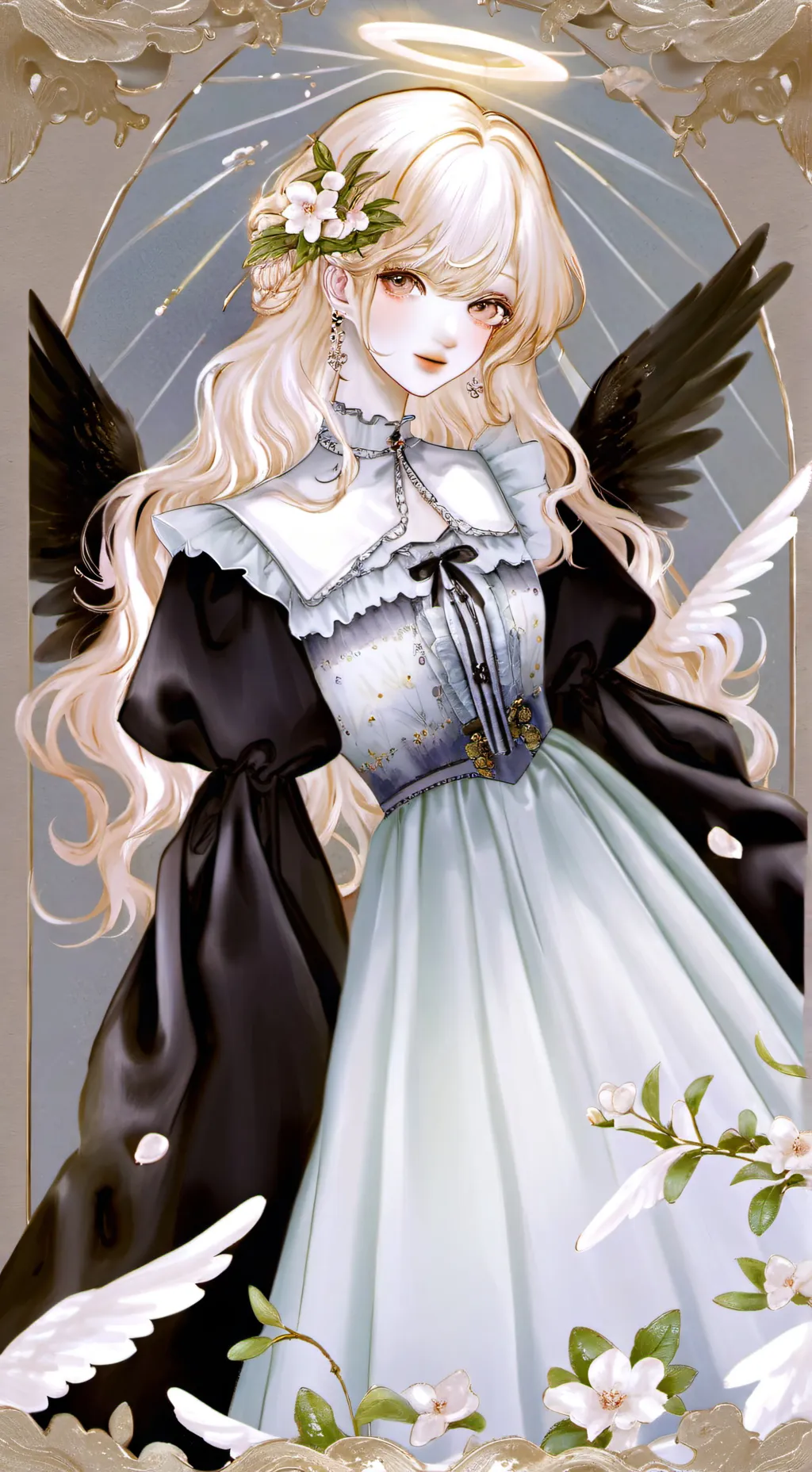 ai character: angel background