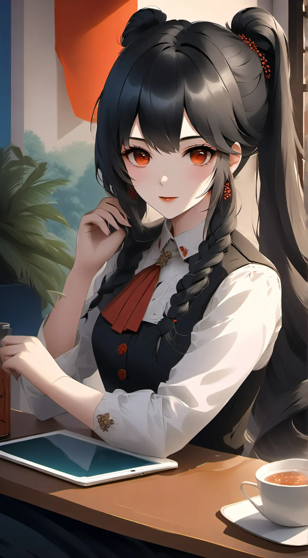 ai character: Sky background