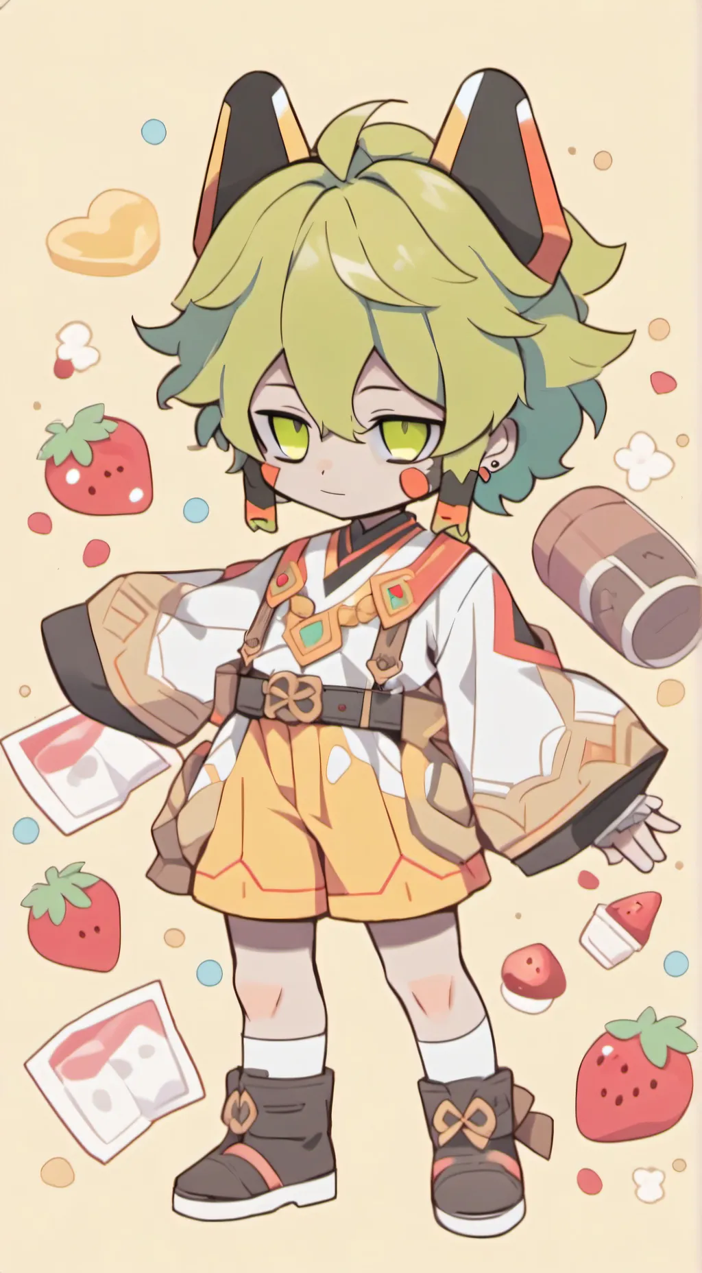 ai character: gyutaro et daki background