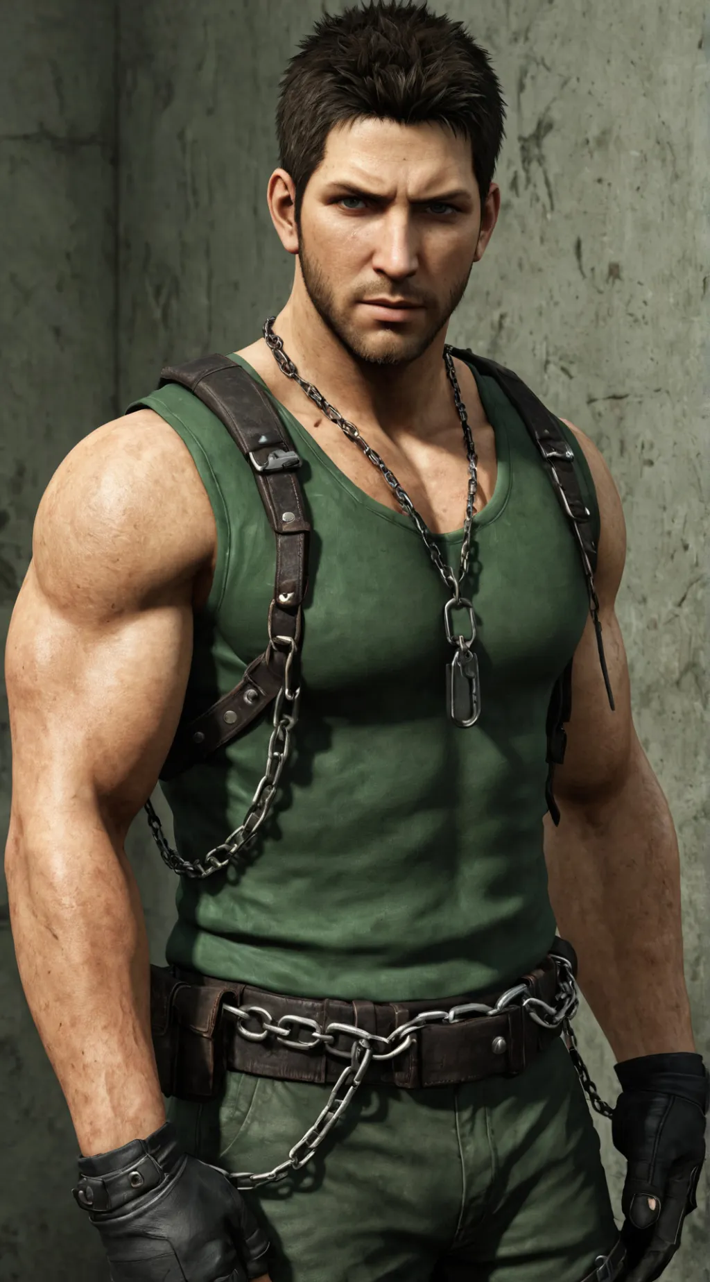 ai character: Chris Redfield background