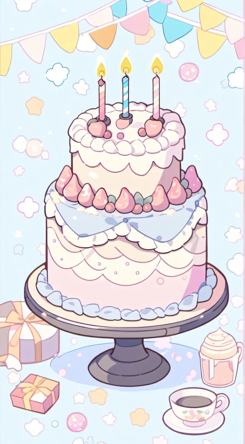 ai character: Your birthday background