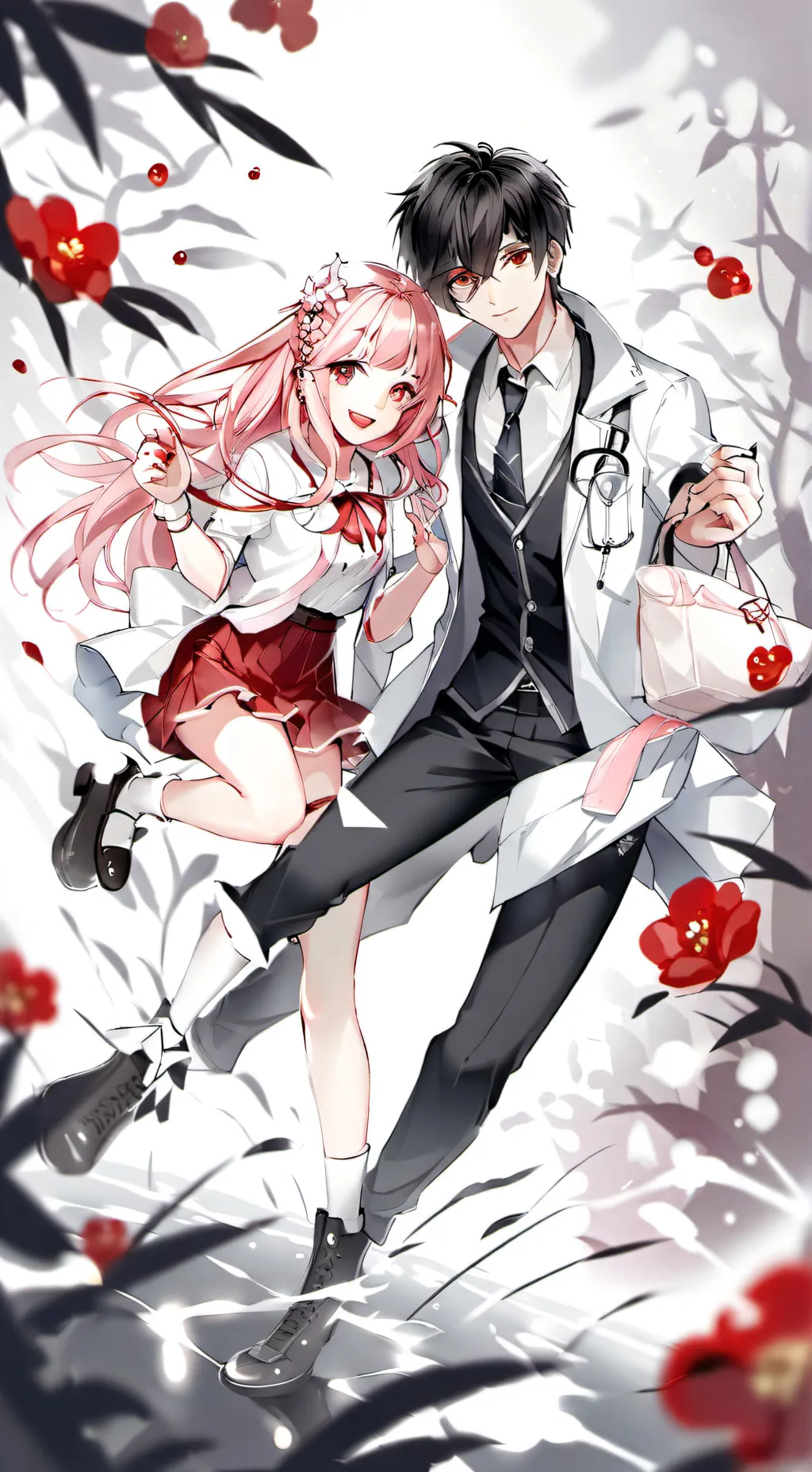 ai character: medical siblings  background