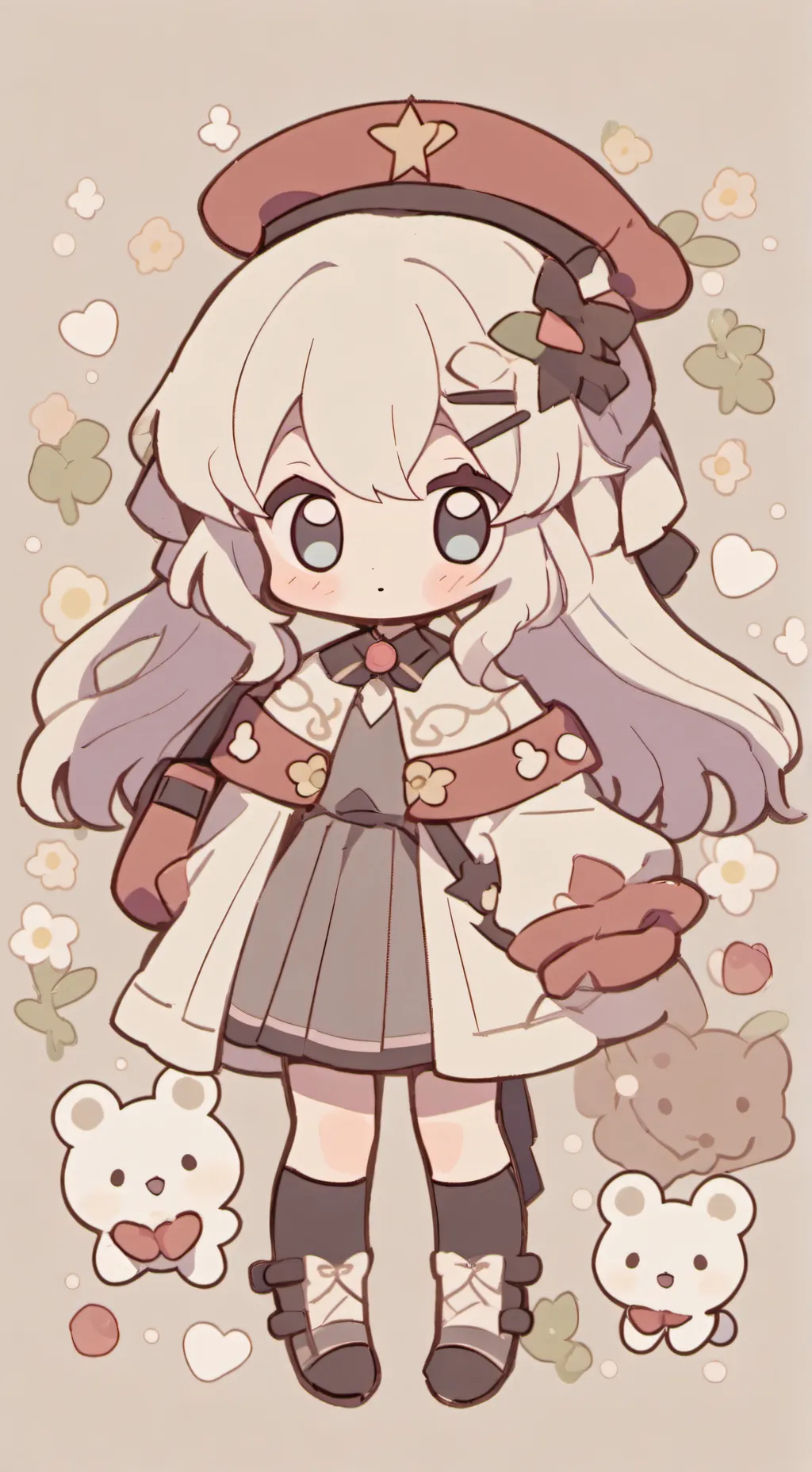 ai character: cookie background