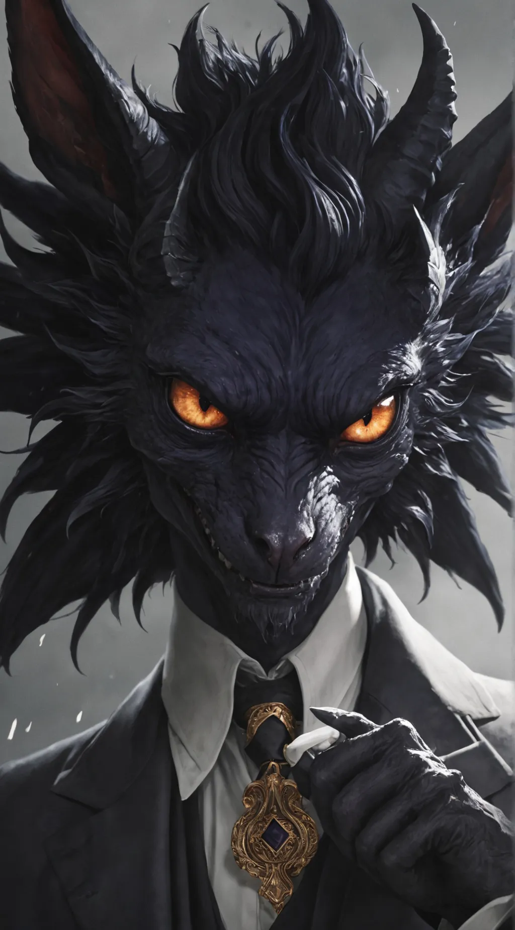 ai character: Azazel  background