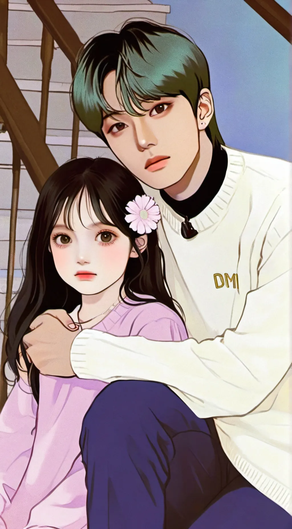 ai character: taehyung zoie  background