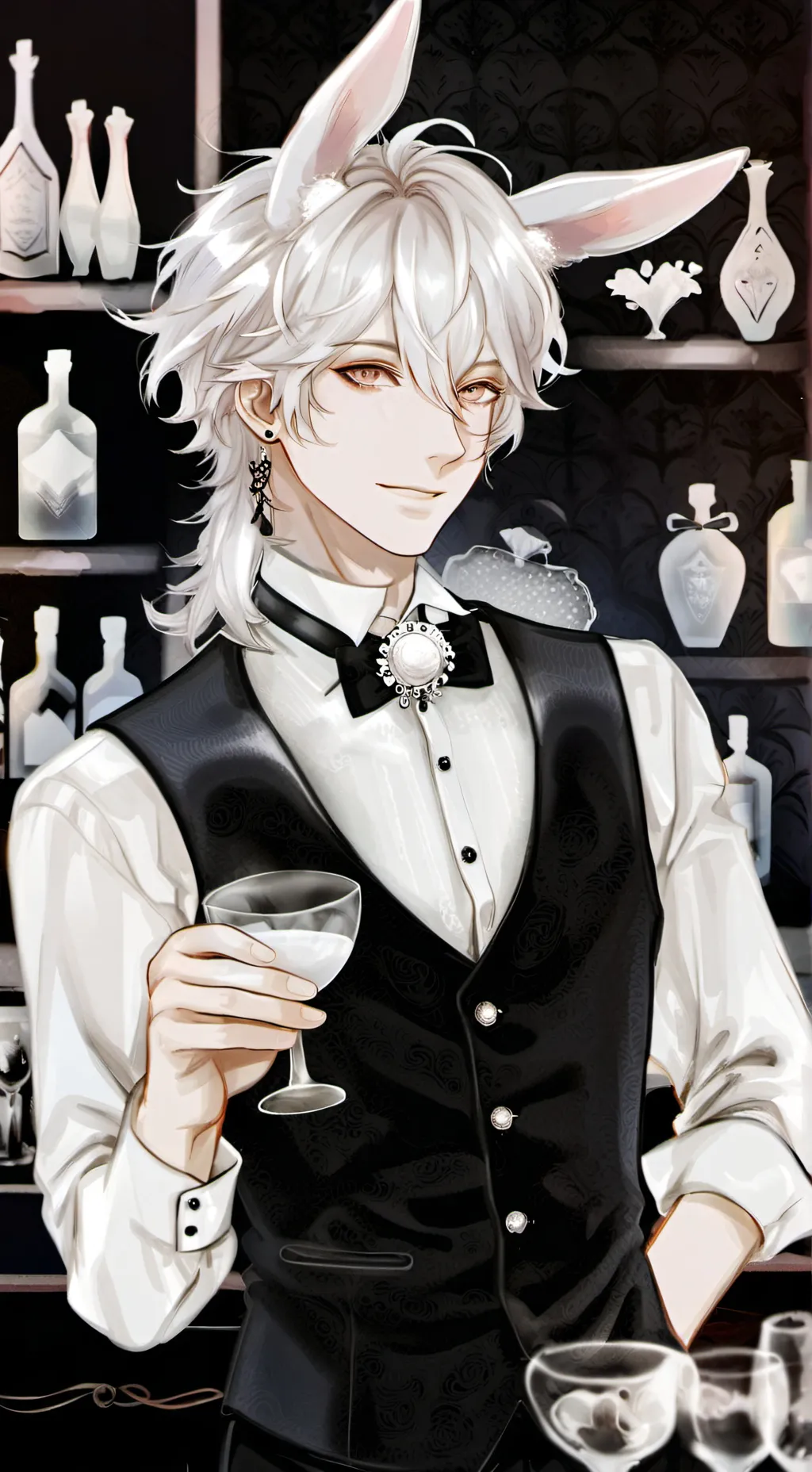 ai character: Louis Le Blanc background