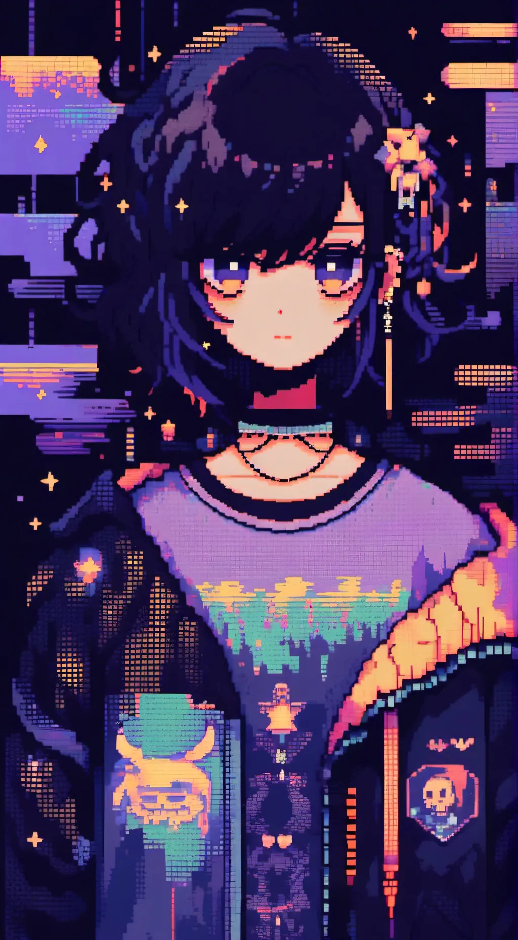 ai character: rose background