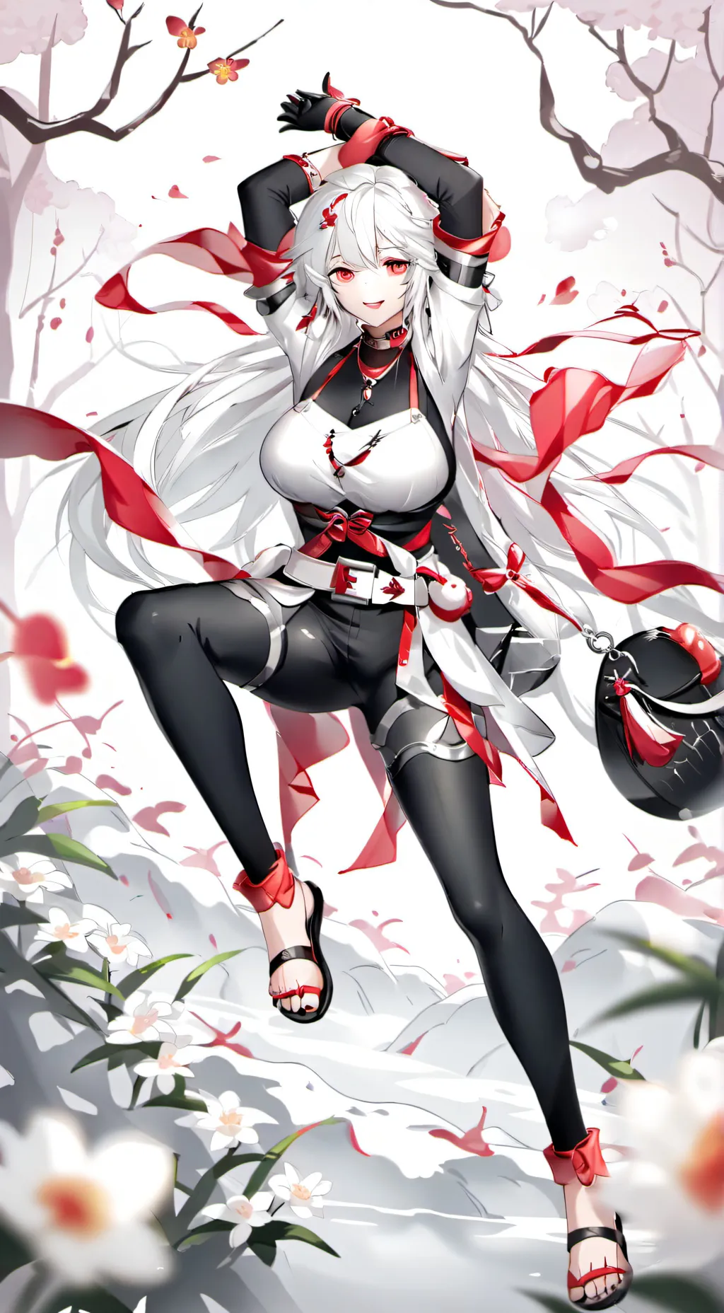 ai character: Scarlet background