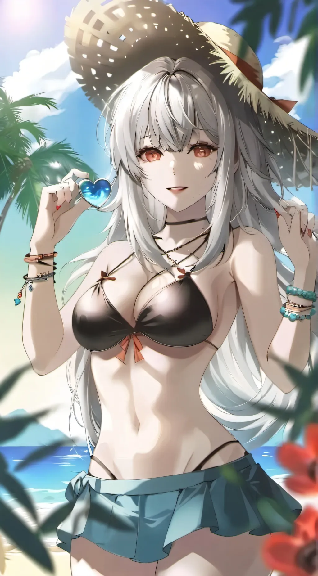 ai character: Coral background