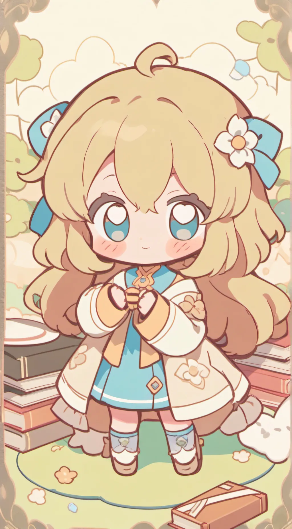 ai character: bebês background