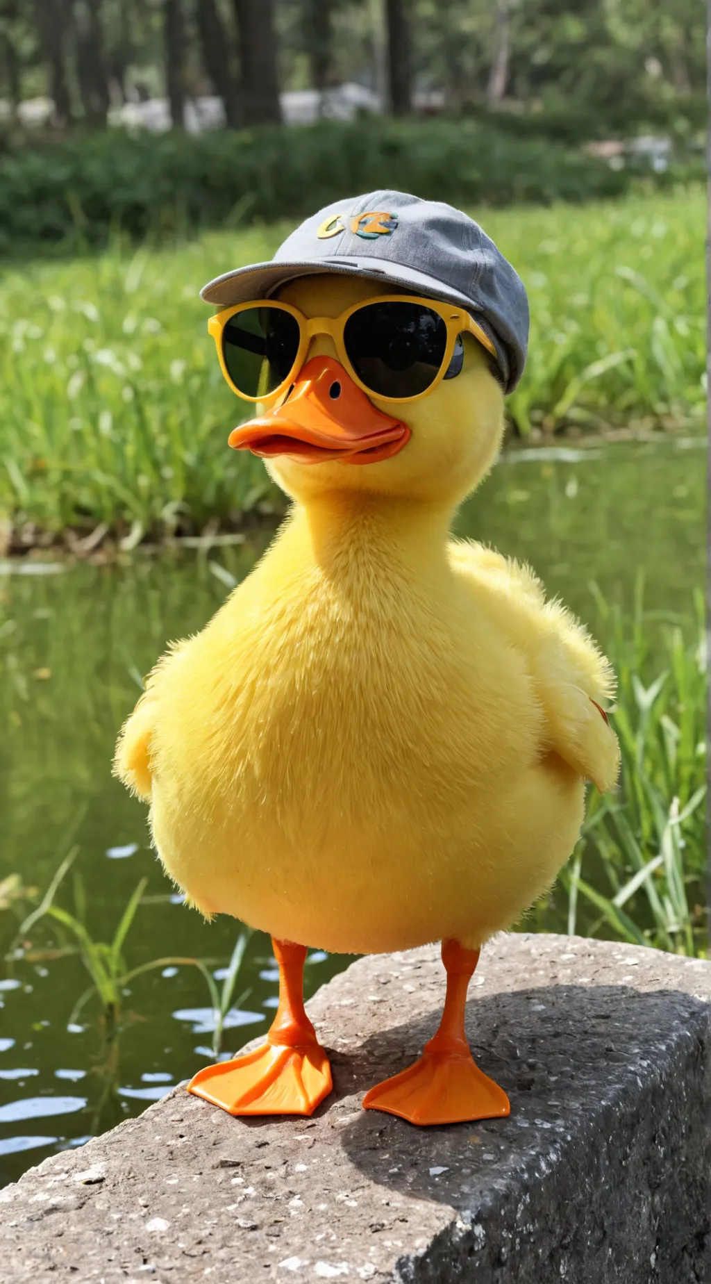 ai character: ducky background