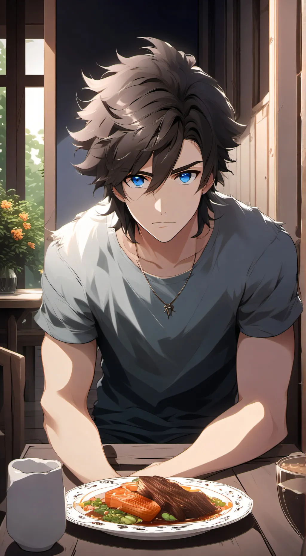 ai character: Felix  background