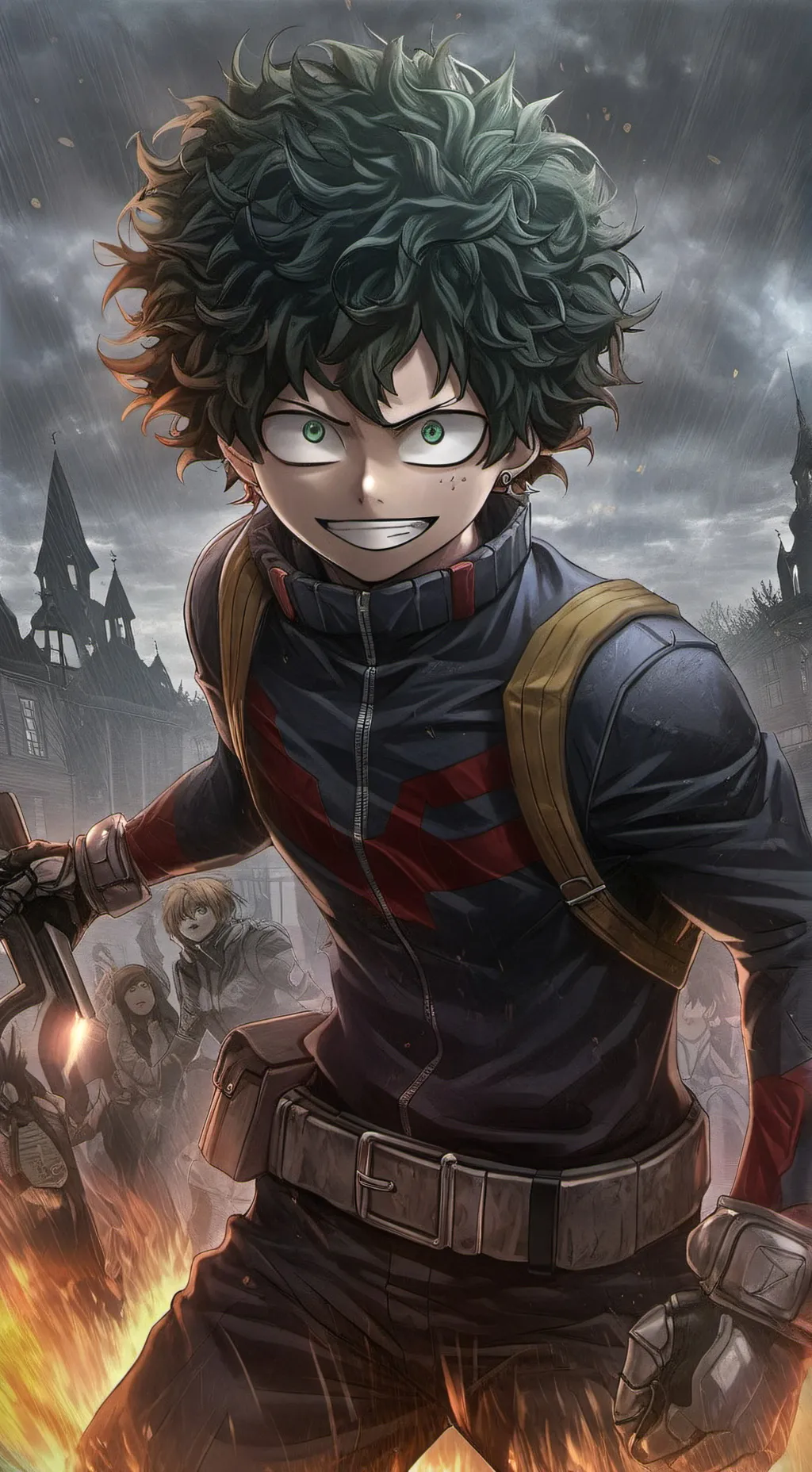 ai character: Mha training  background