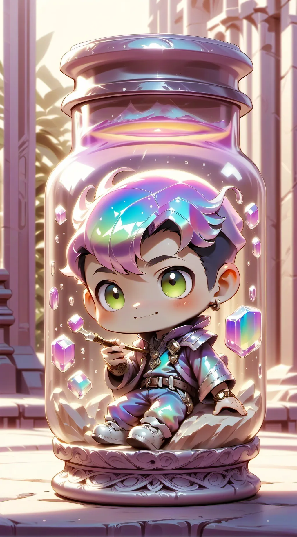 ai character: mini baby background